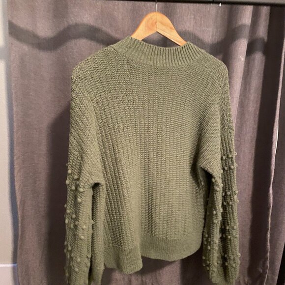 Madewell Bobble Cardigan Sweater in Sage Green - Picture 6 of 10